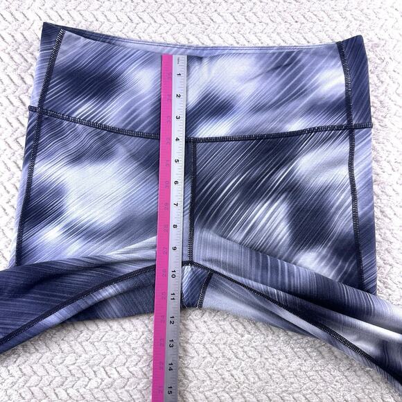 Athleta Legging Sz M Yoga Capri Pants‎ Cross Training Silver Running Black - Picture 6 of 10